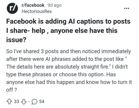 Facebook is Adding AI-Generated Captions