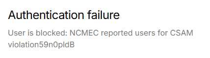Grok CSAM Block Message