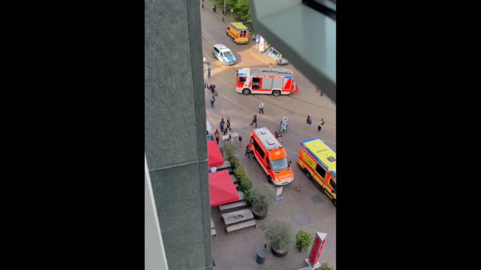 Several injured after incident involving car in Germany's Leipzig