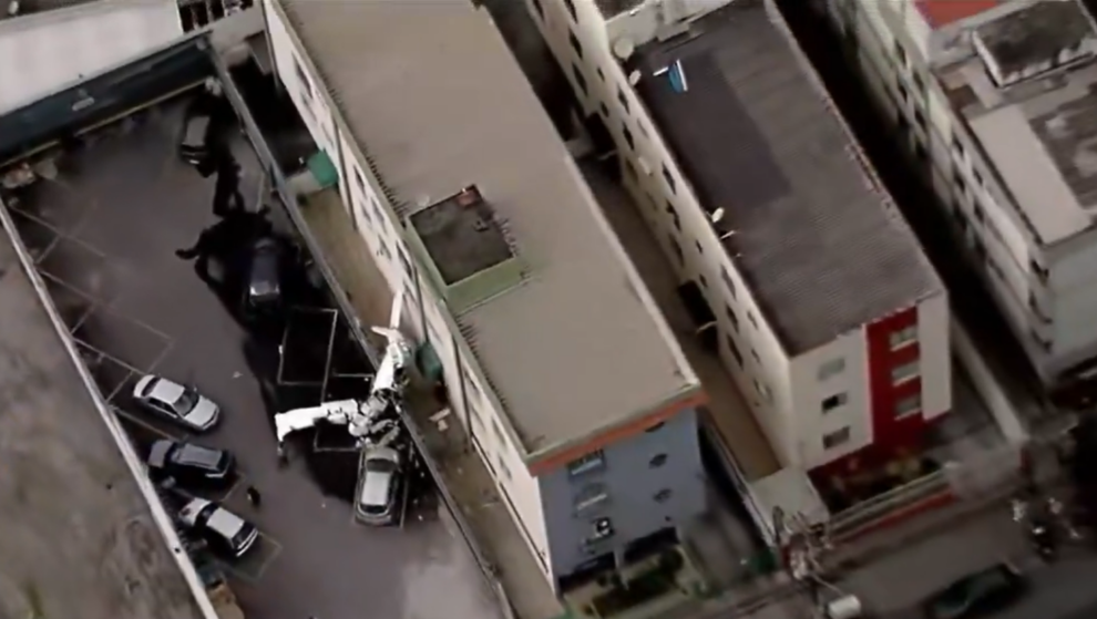 Small aircraft crashes into building in Brazil, killing two