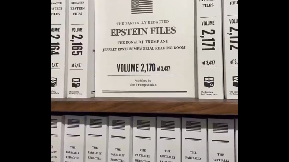 "Epstein files on display at New York pop-up exhibit, all 3.5 million pages