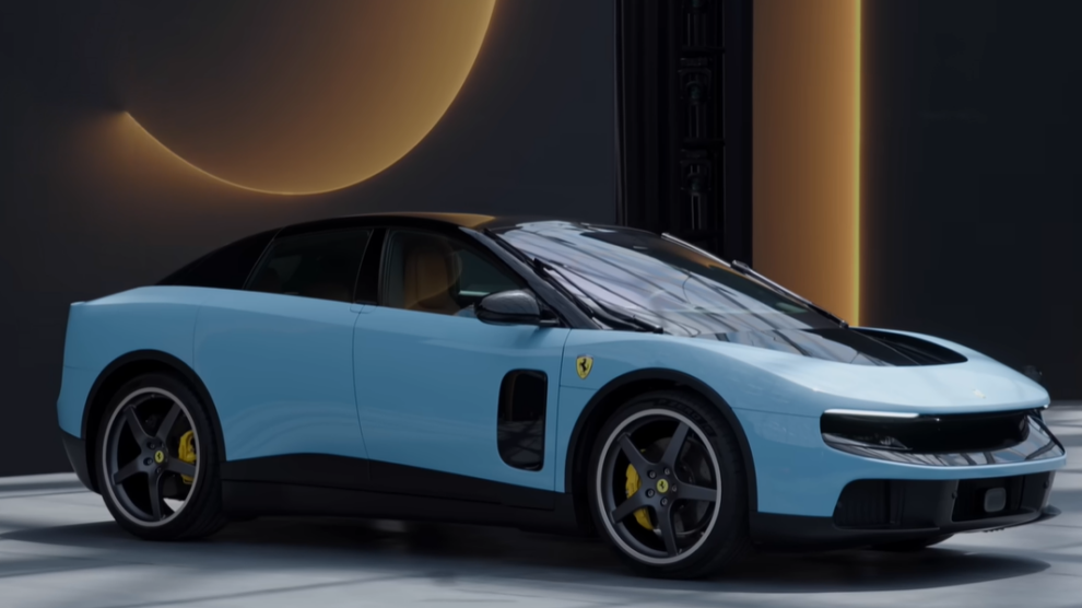 'Ferrari unveils first fully electric car"