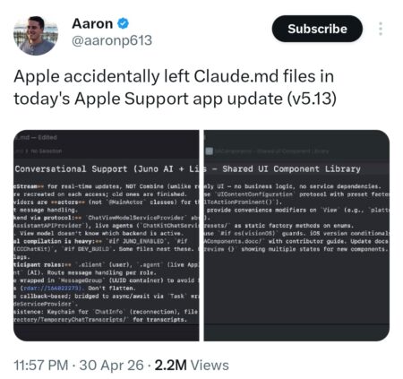 Apple Support App Update Claude Files