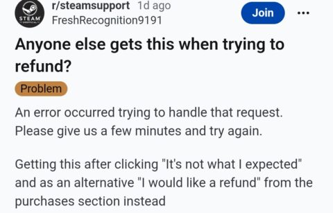Steam Refund Not Working