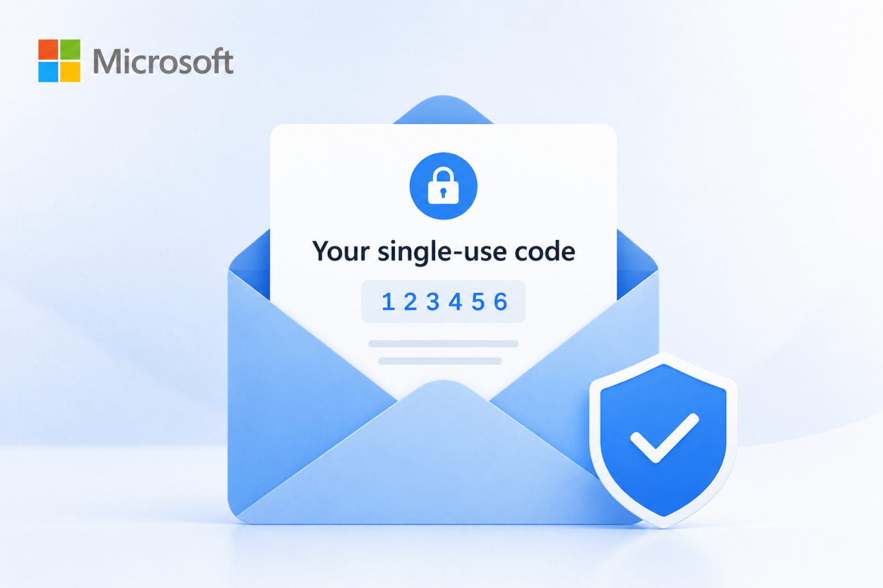 Microsoft "Your single-use code" email
