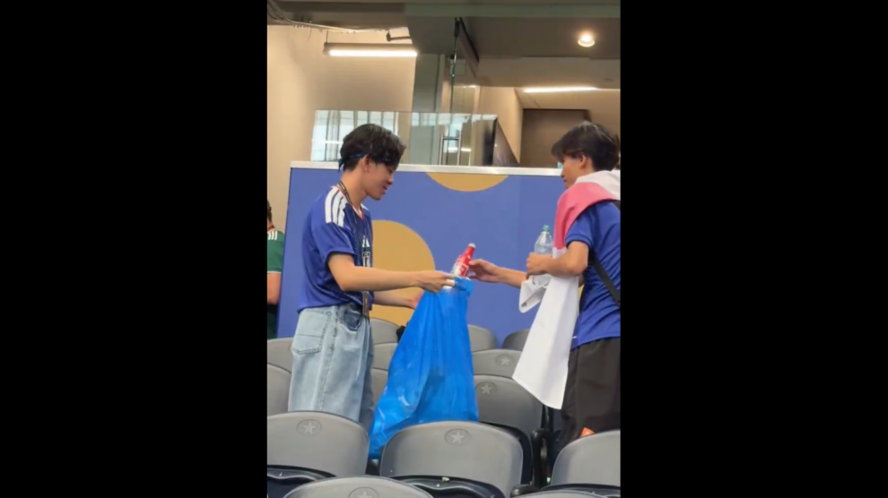 "Japan's men told to clean at home, not just the World Cup