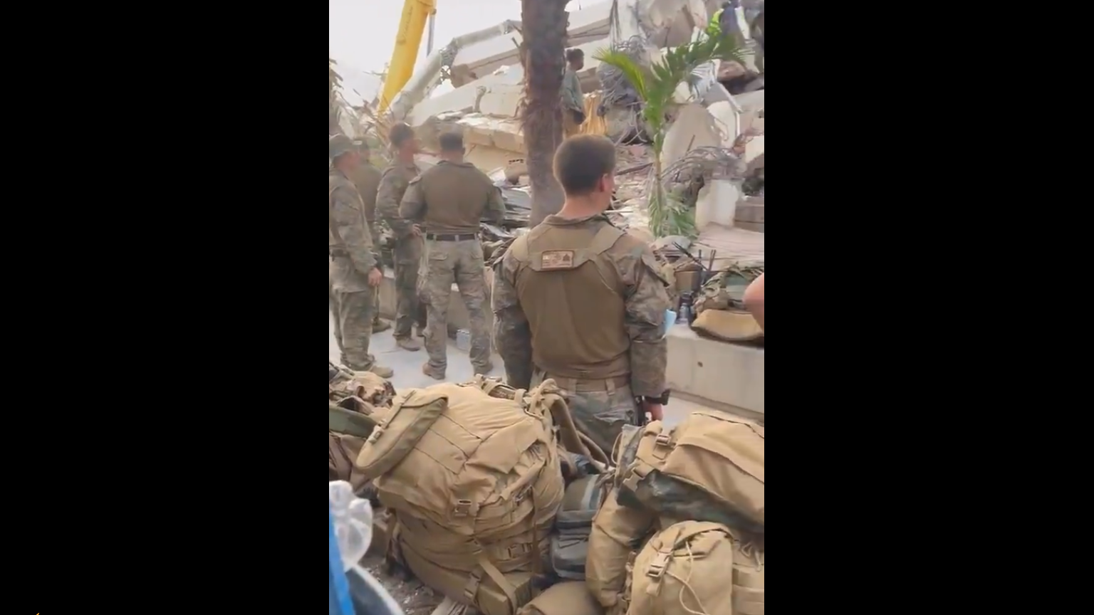 US Marines repairing Venezuela's earthquake-hit La Guaira port