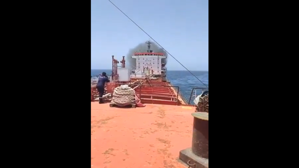 India says sailors rescued off tanker ablaze off Oman