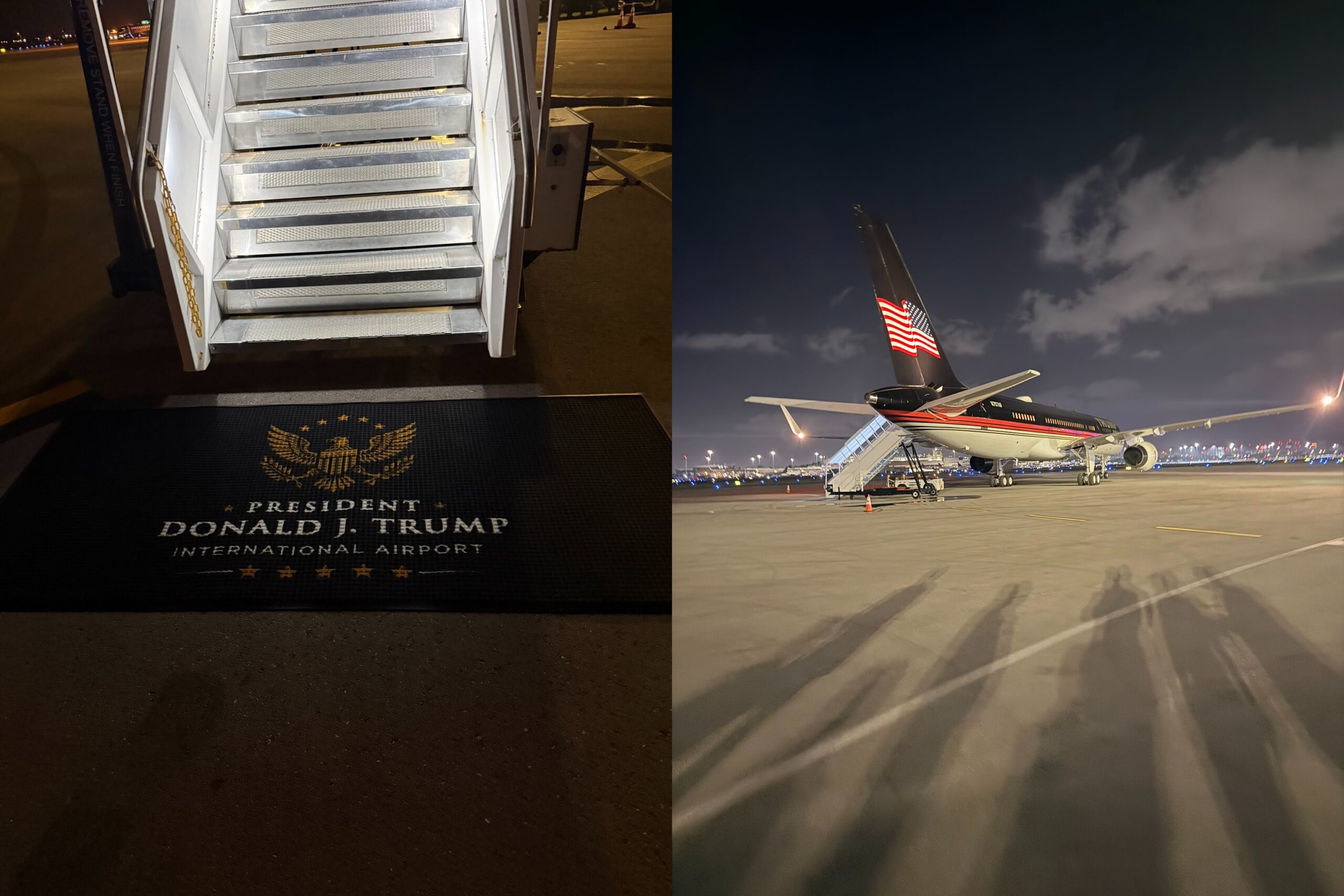 Palm Beach airport officially renamed Trump International, Trump Force One makes first landing