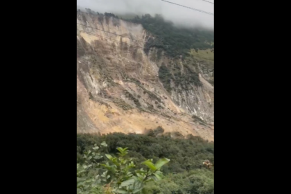 Massive landslide sends mountainside crashing down in Nepal as heavy rain kills 24