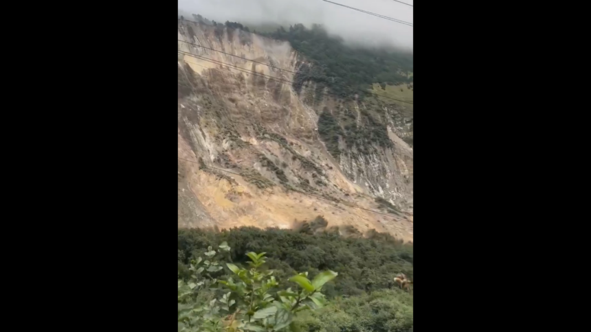 Massive landslide sends mountainside crashing down in Nepal as heavy rain kills 24