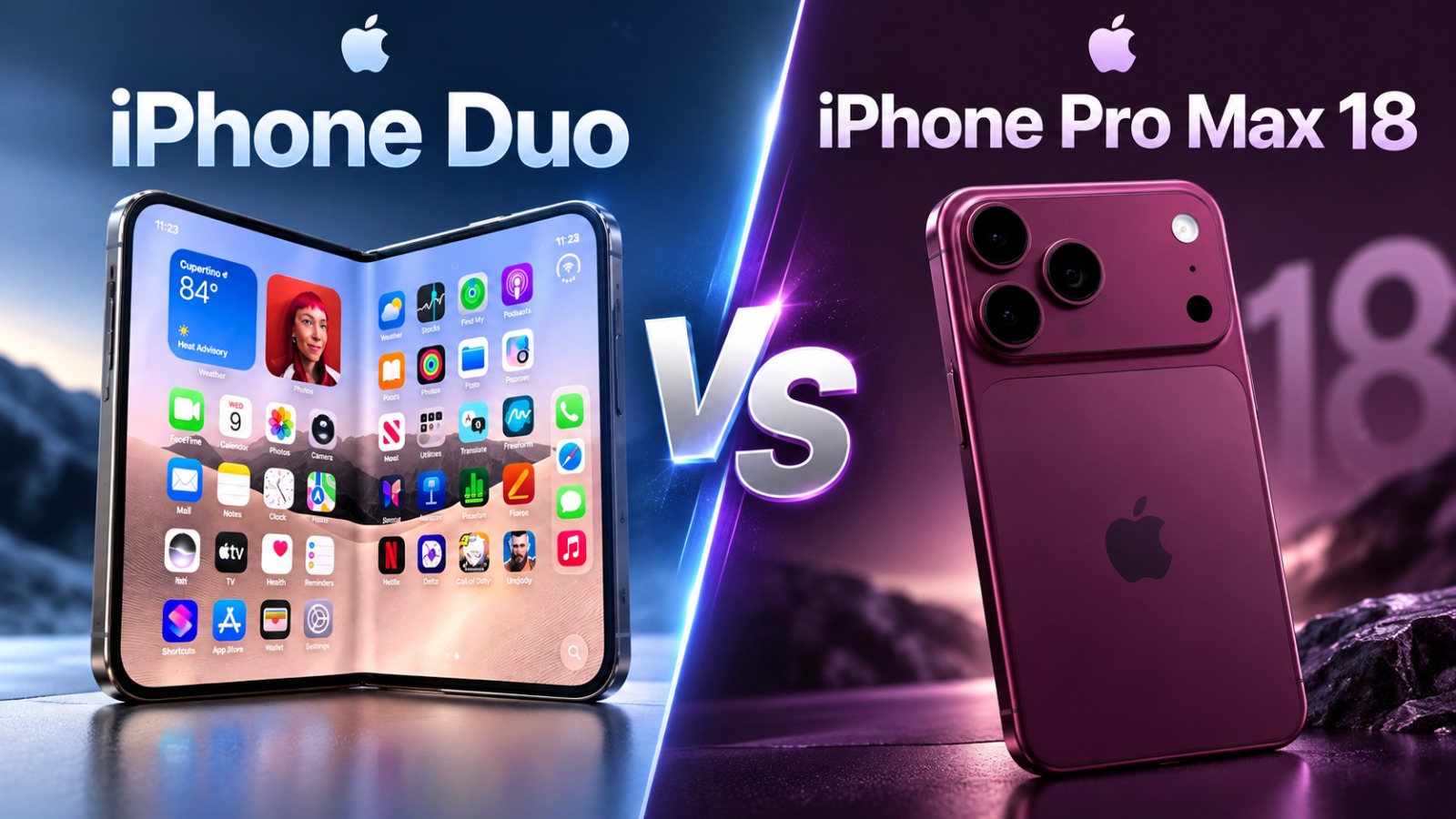 iPhone Duo vs iPhone 18 Pro Max