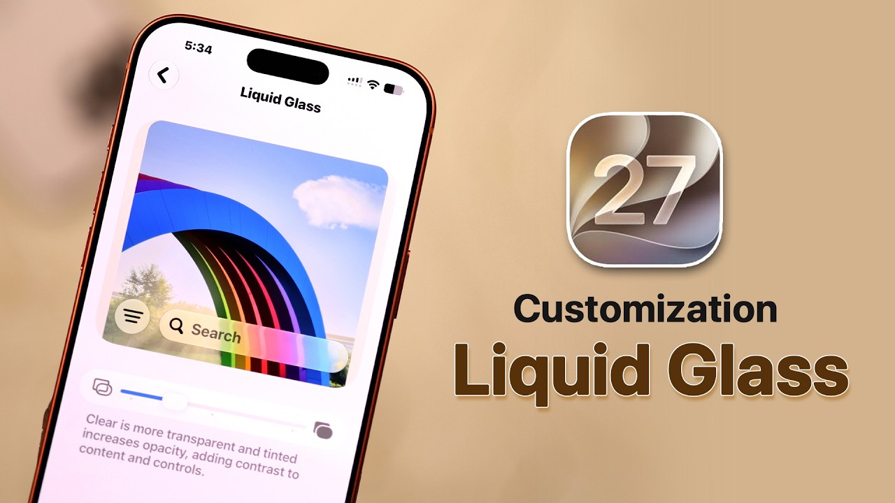 iOS 27 liquid glass