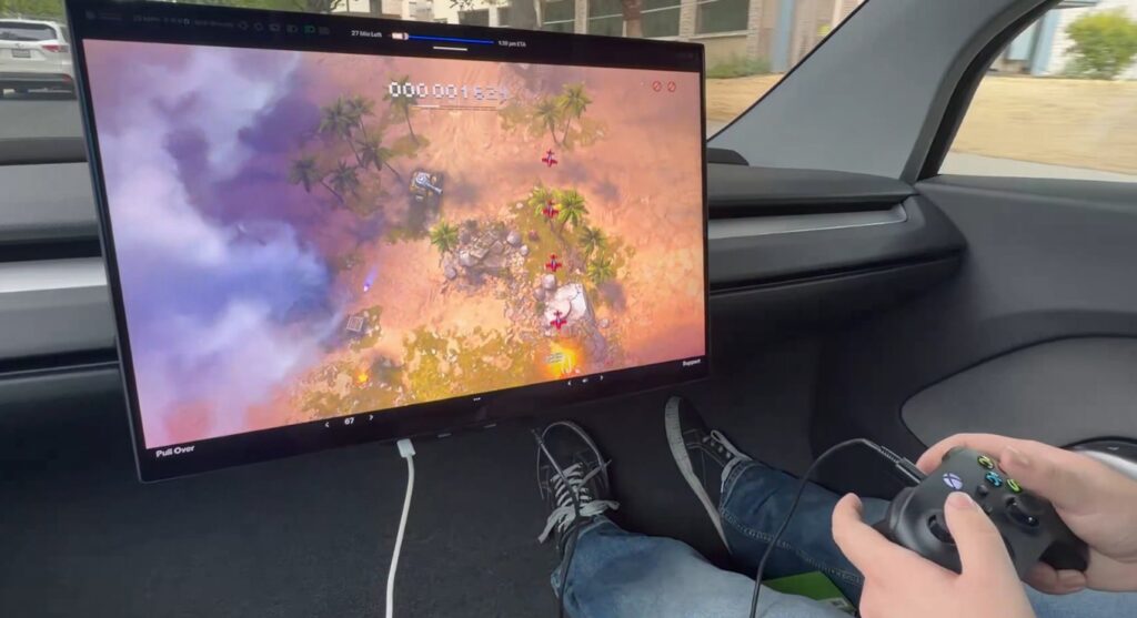 tesla cybercab xbox playstation connect musk