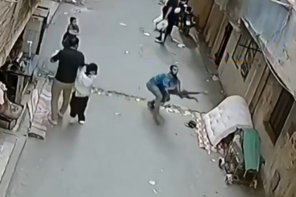 Video: Egyptian Man Catches Child Falling From Second-Floor Balcony