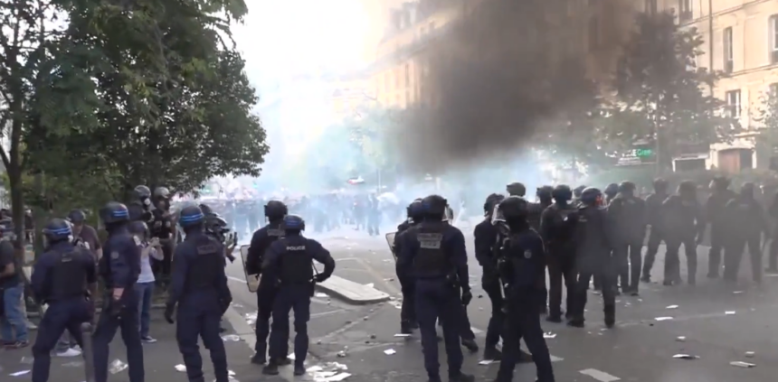 France police deployment protests