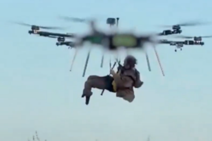 Ukraine airlifts wounded soldier with drone in world first
