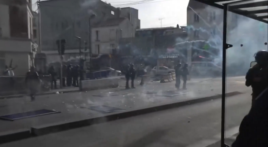 "Paris police ban people carrying petrol or fireworks following weekend riots