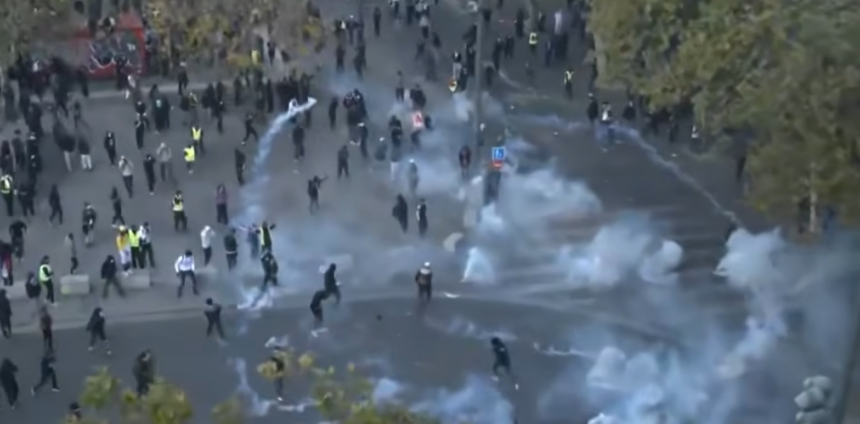 Paris curfew Tuesday night
