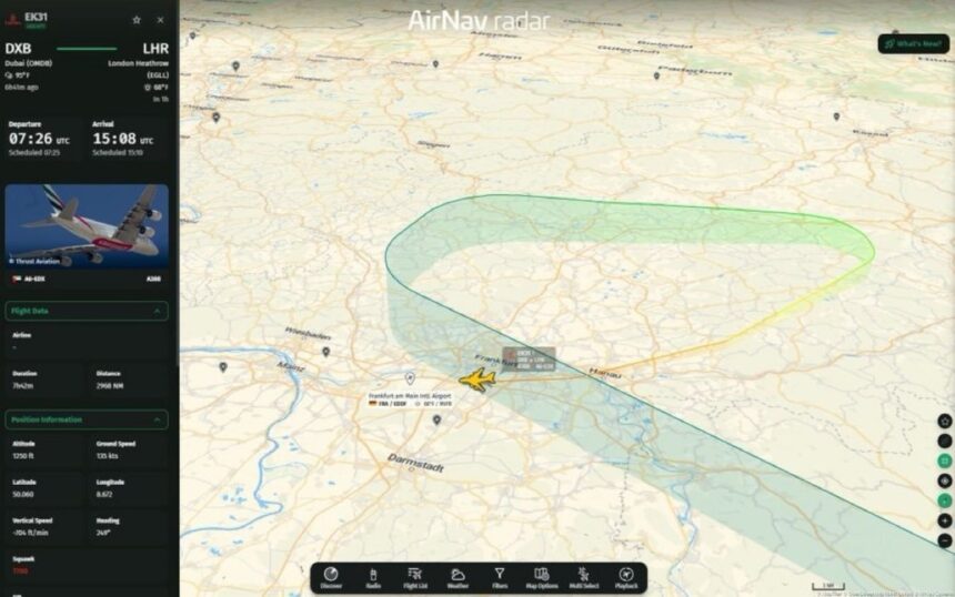 Emirates EK31 emergency london