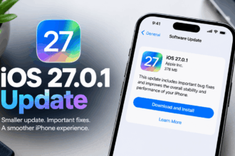 Unable to install the iOS 27.0.1 update